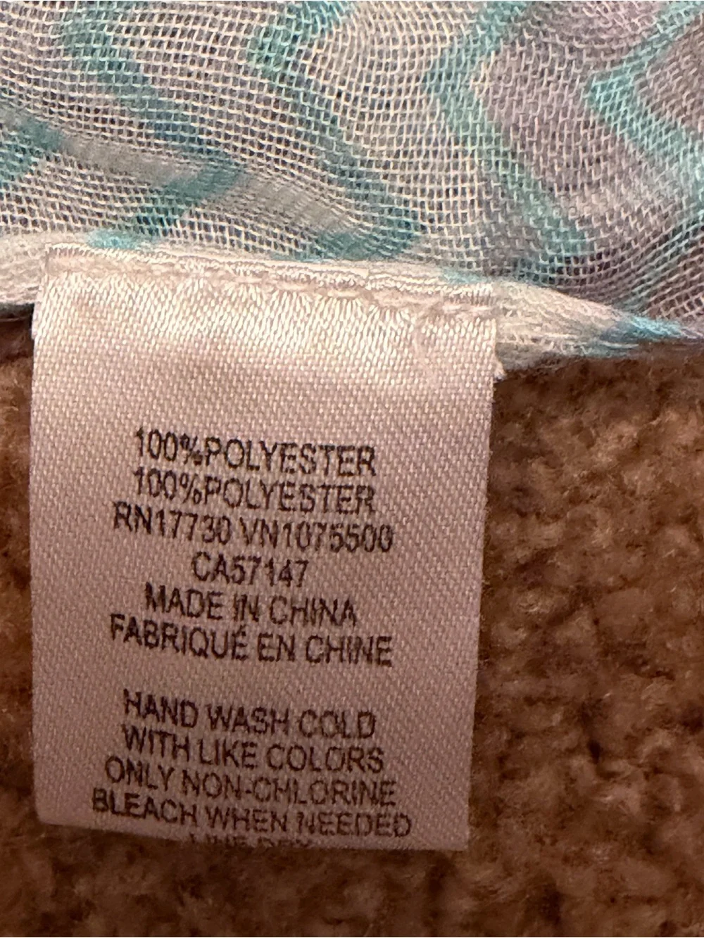 Xhilaration Light Blue and Gray Chevron Infinity Scarf - lightweight polyester